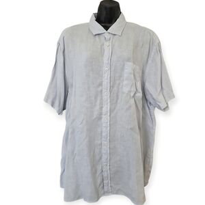 ☆Monoprix Homme Linen Light Blue Shirt☆